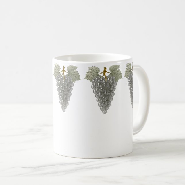 Dark Grapes Pattern glassy Gift for Wine & Nature  Coffee Mug (Front Right)