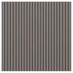 dark gray, charcoal and mauve pink stripes fabric