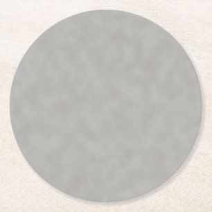 Dark Gray Parchment Texture Background Round Paper Coaster