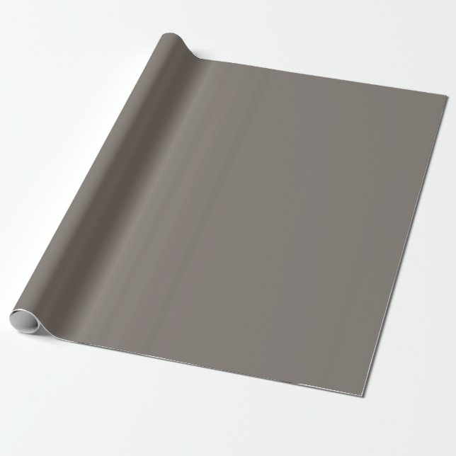 Dark Grayish Grey Pop Of Colour Wrapping Paper (Unrolled)