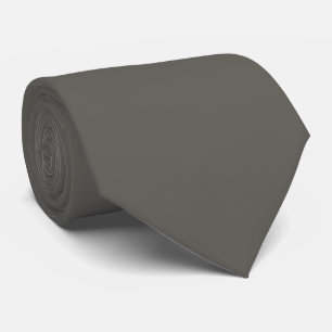 Dark Grayish Ironside Orange Pop Of Colour Neckwea Tie