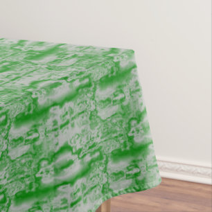 Dark green and gray marble tablecloth