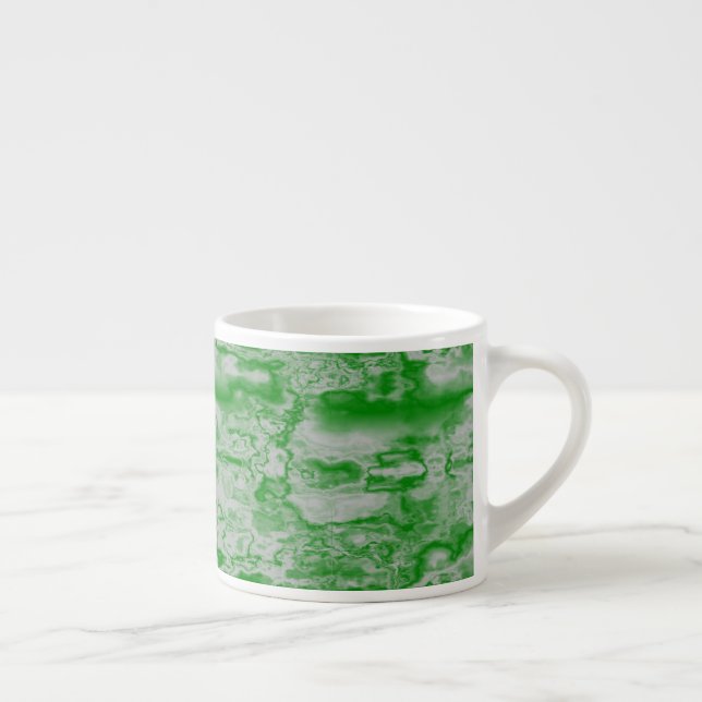 Dark green and grey marble espresso cup (Right)