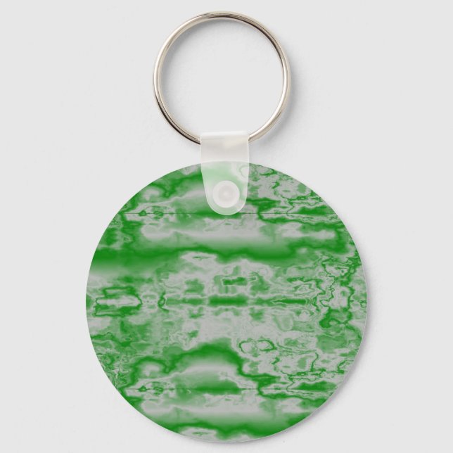 Dark green and grey marble key ring (Front)