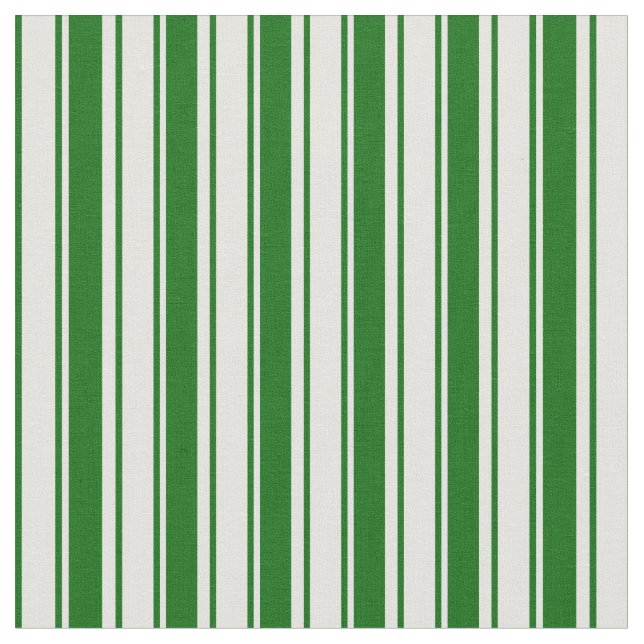Dark Green and Light Cyan Coloured Stripes Fabric (Close Up)