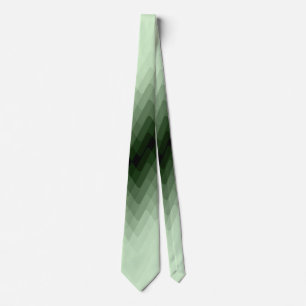 Dark green and mint zigzag. throw pillow tie