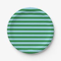 Dark Green and Pastel Blue Stripes