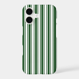 Dark green and white candy stripes