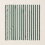 Dark green and white candy stripes scarf<br><div class="desc">Dark green and white candy stripes</div>