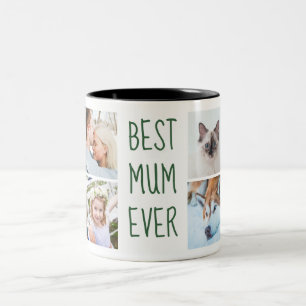 Dark Green   Best Mum Ever Custom Photo Mug