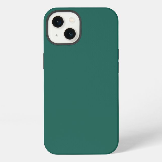  Dark green blue(solid colour)  iPhone Case (Back)
