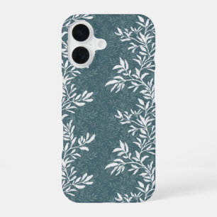 Dark Green Botanical Leaf Vine Phone Art iPhone 16 Case