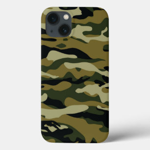 Dark Green Camo iPhone 13 Case