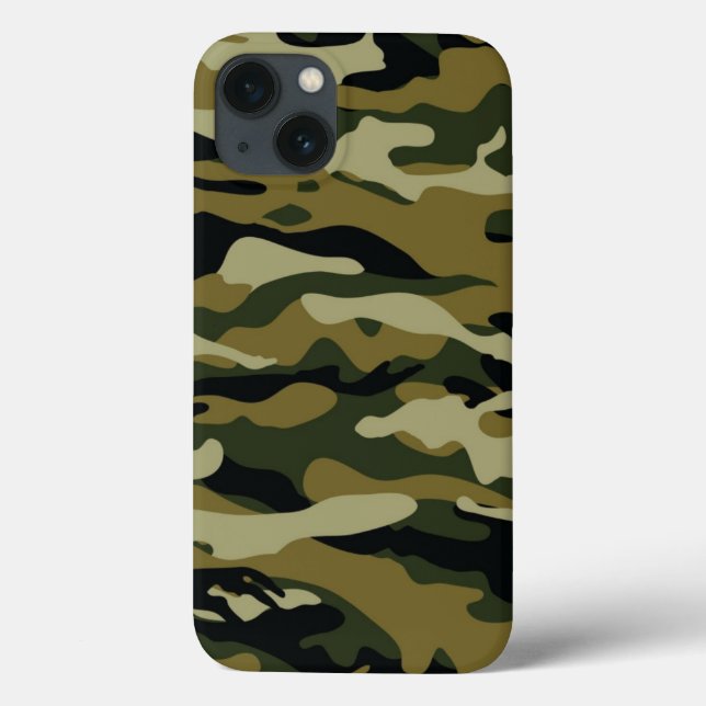 Dark Green Camo Case-Mate iPhone Case (Back)