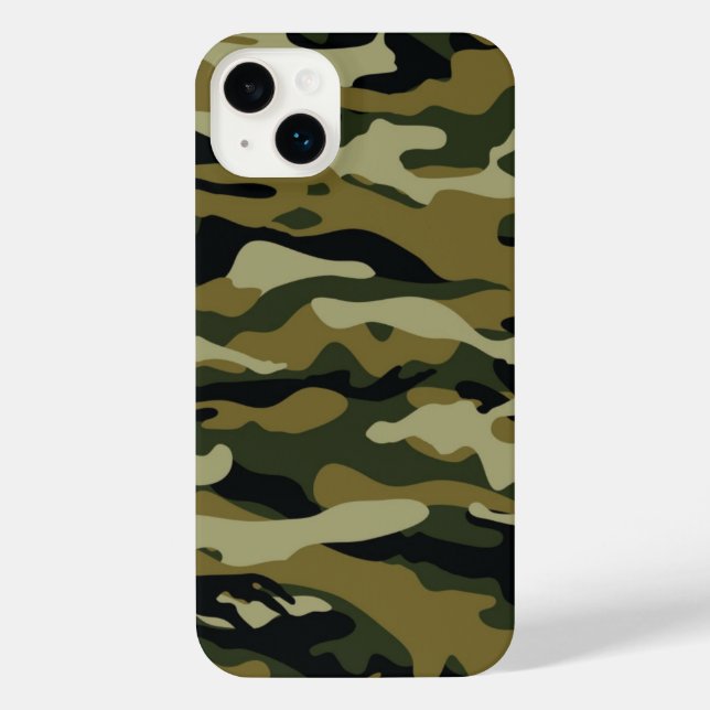 Dark Green Camo iPhone Case (Back)