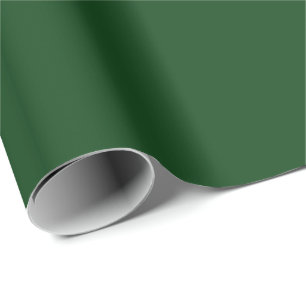 Dark Green Cedar tree solid minimalist Wrapping Paper