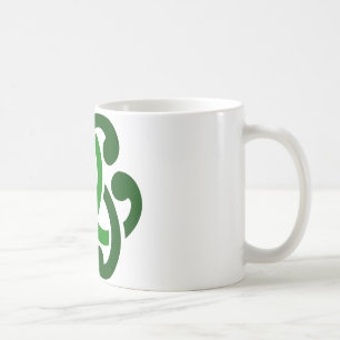 Dark Green Celtic Knot Coffee Mug