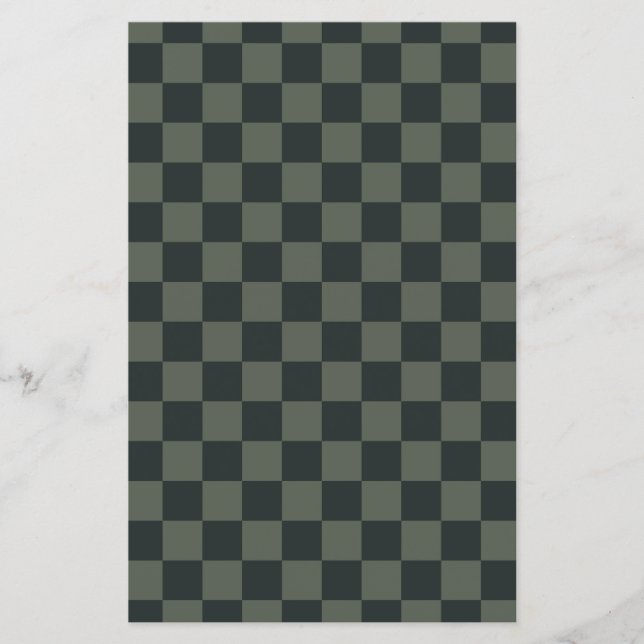 Dark Green Chequerboard (Front)