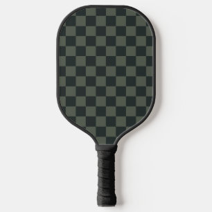 Dark Green Chequerboard Pickleball Paddle