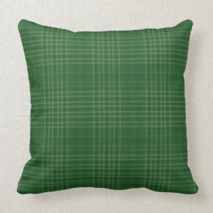 Dark Green Classic Plaid Indoor Pillow 20X20