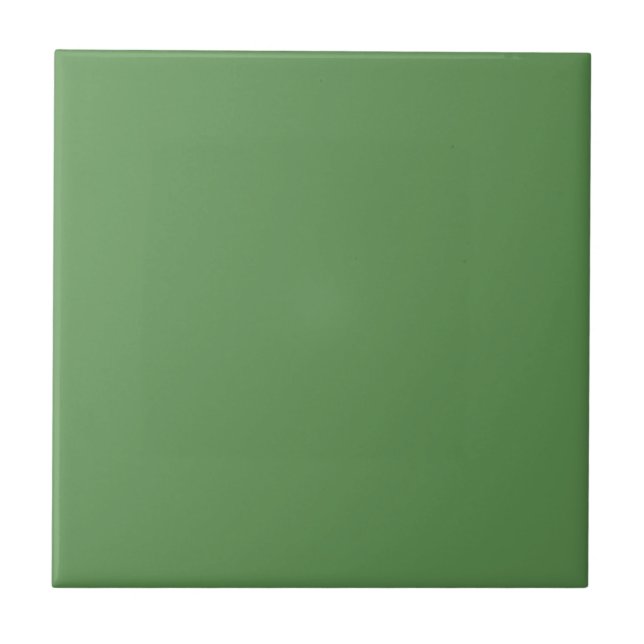 Dark Green Color Plain Trendy Tile (Front)