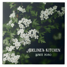 Dark green cottagecore / floral Personalised name