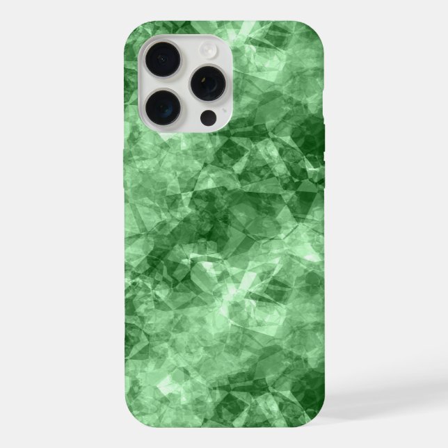 Dark Green Crumpled Texture iPhone Case (Back)