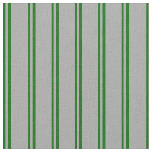 Dark Green & Dark Grey Coloured Stripes Fabric