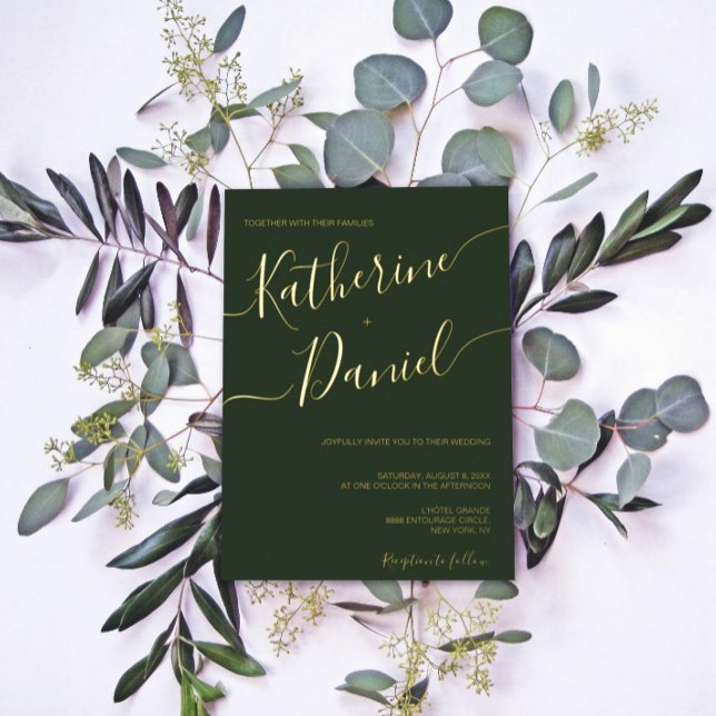 Dark Green Elegant Calligraphy Minimalist Script  (Creator Uploaded)