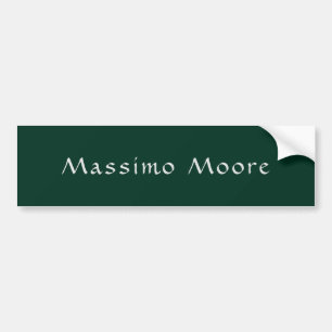 Dark Green Elegant Casual Own Name Handwriting Bumper Sticker