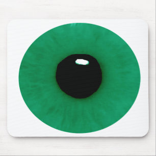 Dark Green Eyeball Mousepad