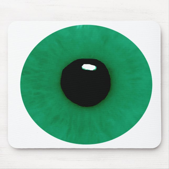 Dark Green Eyeball Mousepad (Front)