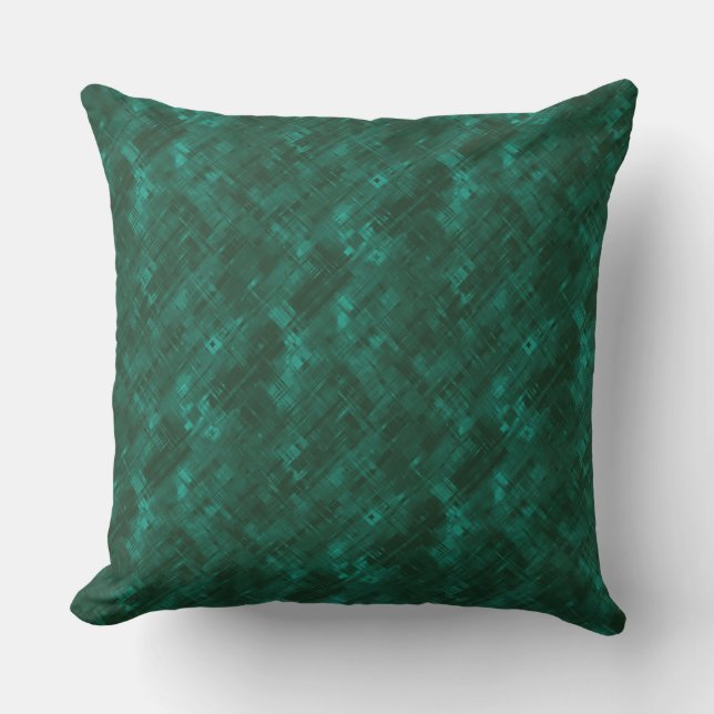 dark green fashionable popular abstract cushion (Front)