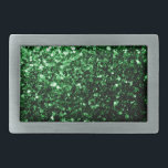 Dark green faux glitter sparkles belt buckle<br><div class="desc">Beautiful girly glamourous green shiny glitter sparkles. 
Photo of Green sparkles not actual glitters!</div>