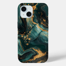 Dark Green Gold Veins Marble