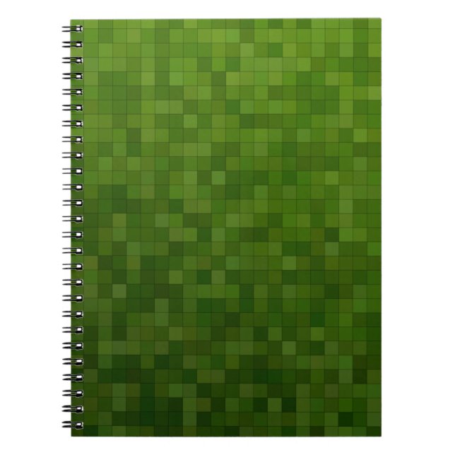 Dark green green dark background notebook (Front)