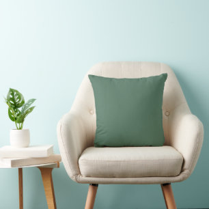 Dark Green Jasmine Colour Cushion