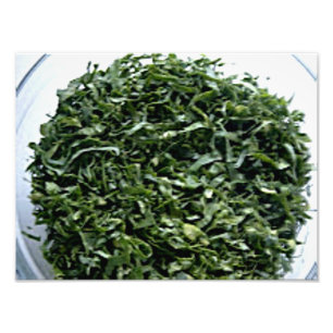 Dark green leafy vegetables sliced spinach kale photo print
