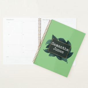 Dark Green Leaves Foliage Planner