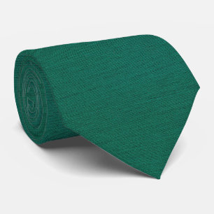 Dark Green Linen Texture Tie