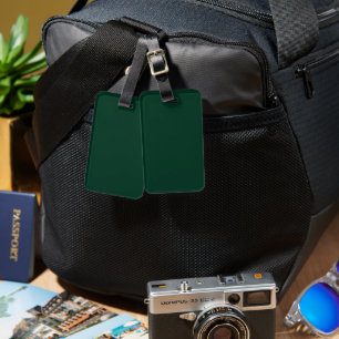 Dark Green Luggage Tag
