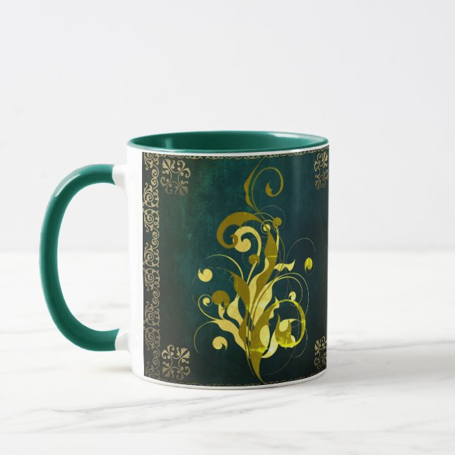 Dark Green Magic Wonder Combo Mug (Left)