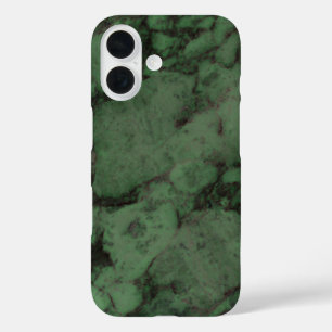 Dark Green Marble iPhone 16 Case
