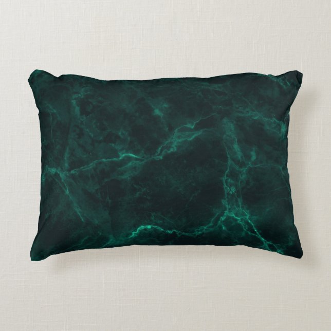 Dark green marble, seamless texture. decorative cushion (Front)