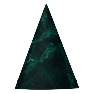 Dark green marble, seamless texture. party hat