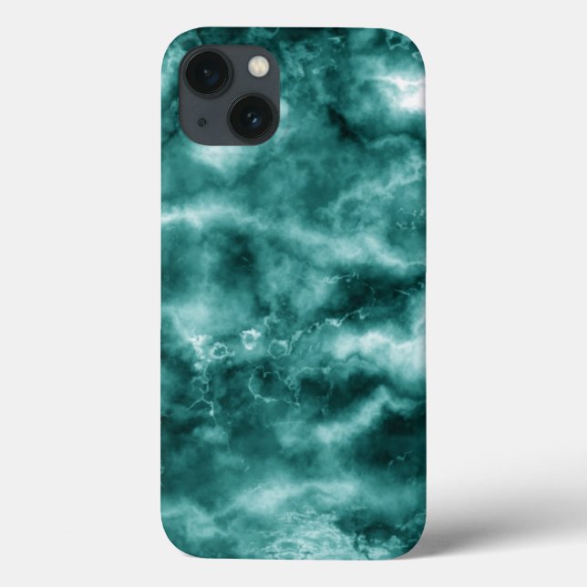 Dark Green Marble Texture Case-Mate iPhone Case (Back)