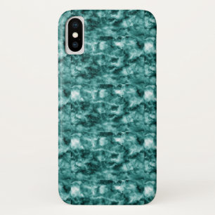 Dark Green Marble Texture iPhone X Case