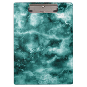 Dark Green Marble Texture Clipboard