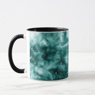Dark Green Marble Texture Mug