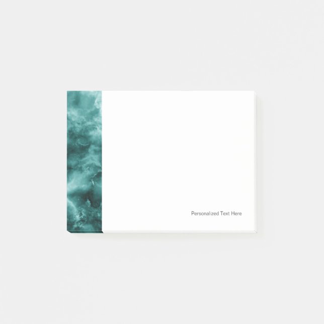 Dark Green Marble Texture Post-it Notes (Front)